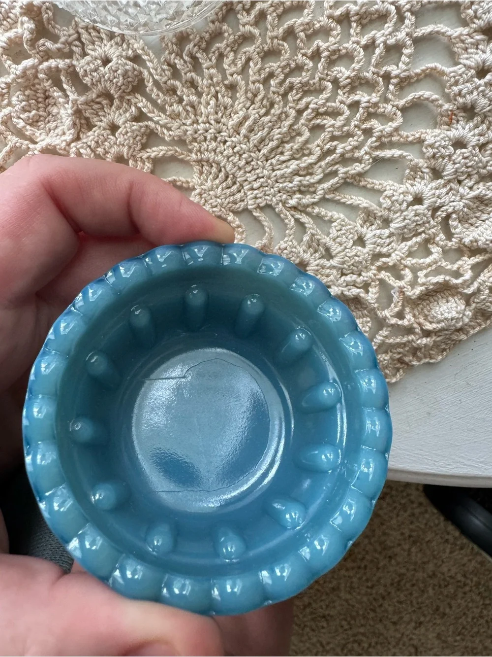 Mosser Georgia Blue Diamond Point Fairy Lamp